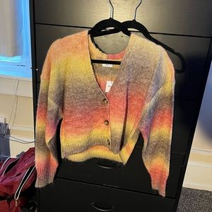 NEW WITH TAGS! Cotton On Multi-color Cropped Sweater 😍